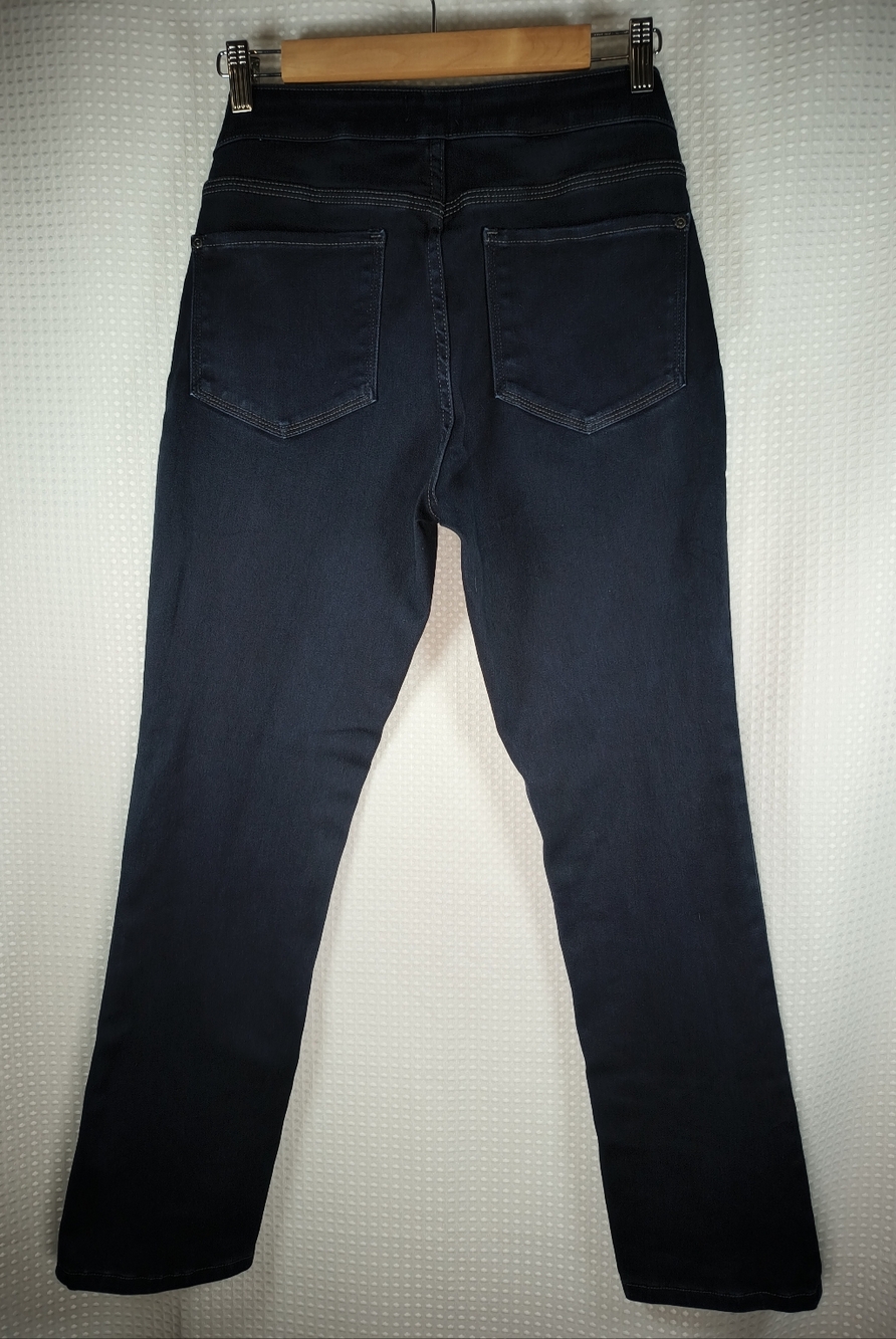 NYDJ 6 Petite Lift Tuck Indigo Blue Dark Wash Jeggings Made in USA Skinny Jeans - Picture 6 of 16